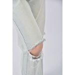 (Ｓ) 【里唯私服】jqu高腰丹寧牛仔刷破藍色長褲二手衣, , large