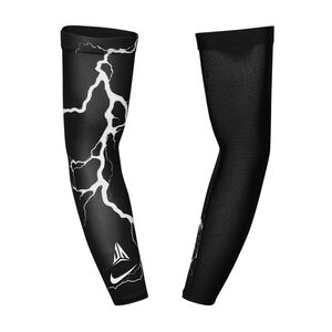 NIKE J MORANT 臂套 單入裝 健身 訓練 戶外運動 時尚 透氣 舒適 吸濕 排汗 乾爽 彈性 固定 貼合 黑