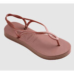 [巴拉娜巴西人字拖專賣店]中壢實體店面HAVAIANAS 哈瓦仕．夾腳拖．LUNA FLATFORM．厚底．女款．綁帶．灰．粉, , large
