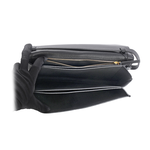 TORY BURCH McGRAW 鵝卵石皮革皮夾式斜背包/黑色, , large