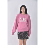 (F) soir質感棉質純棉粉色長袖上衣二手衣, , large