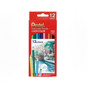 【Pentel 飛龍】水溶性色鉛筆12色 /盒 CB9-12TW -