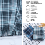 棉感寬鬆格子男平口褲-1954-L-3件, , large