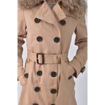 (S) burberry質感排釦風衣棕色外套二手衣, , large