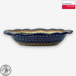 【SOLO歐洲家居】波蘭製 Cerraf 波蘭陶 26cm 造型橢深盤 雅紅之宴系列, , large