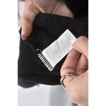 (L) net質感羊毛棉質純棉連帽黑色長袖上衣二手衣, , large