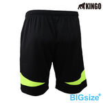 KINGO-超大尺碼-鬆緊抽繩  排汗短褲-黑-515306, , large