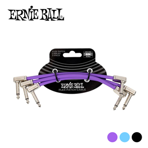 Ernie Ball Flex Patch Cable 3in 導線三入組 (藍色-P06459)
