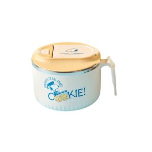 史努比不鏽鋼多功能隔熱碗-黃