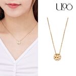 ULOO Twinkle 浪花波紋圓型吊飾項鍊-金色 UN4003510, , large
