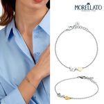 【快速出貨】MORELLATO TALISMANI系列 不鏽鋼 雙色蝴蝶之心手鍊 SAUN38, , large