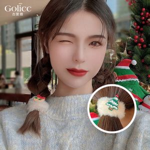 【Gulicc 】古莉可 髮圈 耶誕 毛絨 髮圈 (隨機3入)
