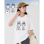 JZ TEE 雪橇三兄弟 印花短袖T恤, , large