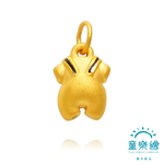 【童樂繪金飾】兒童黃金小禮服 白馬王子 編織項鍊款 約重0.22錢±0.03(彌月金飾 彌月禮), , large