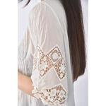 (S) hana kusa花紋白色罩衫二手衣, , large