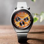 ∣ ∣CITIZEN星辰 Tsuno Chrono 限定 牛頭錶 計時手錶-橘 AN3660-81X, , large
