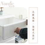 【Y HOUSE】Straight grain storage box, storage drawer, clothing storage, locker, plastic storage cabinet - four layers, , large