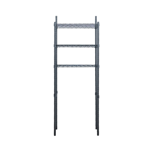 【Y HOUSE】Toilet rack, storage rack, shelf, painted shelf - black