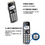 Panasonic 國際牌 DECT中文顯示輸入數位無線電話機 雙手機組 KX-TGE612TW, , large