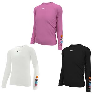 [秉宸] NIKE SWIM CHARMS 女孩長袖防曬衣 女孩 長袖 防曬衣 NESSE739 24SS