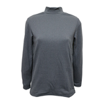 女羊毛蠶絲保暖衣-立領-6863-麻灰色-XXL號-2件, , large