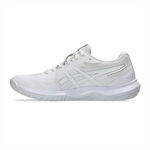 Asics Gel-tactic 13 女 排球鞋 羽球鞋 穩定 包覆 回彈 白 銀 [1072A118-100], , large