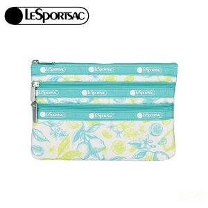LeSportsac 3-zip Cosmetic 三層拉鍊化妝包 -青檸新綠