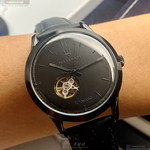 [星晴錶業]MASERATI手錶,42mm,R8821133001黑色錶面黑錶殼深黑色真皮皮革錶帶款, , large