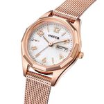 CITIZEN 星辰 Wicca 太陽能日曆米蘭帶女錶-26.5mm KH3-568-15, , large