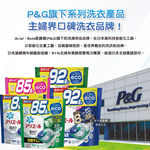 [日日好物]日本P&G-Ariel PRO級酵素強洗淨力去污消臭洗衣凝膠球90顆/袋-清新淨白(藍)(家庭號補充包,去黃亮白洗衣球,筒槽防霉洗衣膠囊,全洗衣機型適用), , large