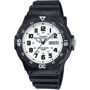 CASIO 卡西歐 DIVER LOOK 潛水運動風手錶-黑x白 MRW-200H-7BV