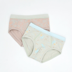 minihope美好的親子生活-沉靜海洋男童三角褲(2件組E), , large