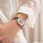 Relax Time RT-108S 太陽能時尚手錶-咖啡x玫瑰金/42mm RT-108S-3M, , large