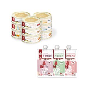 【XIN TOU ROU】Cat 80g Complete Meal Cans – Mixed Flavors (24 Cans) + 100g Roselle Meal Pouches (15 Packs)