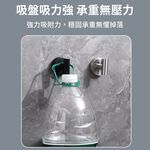【APEX】不鏽鋼真空免打孔衣帽吸盤掛勾 黑色 2入組, , large