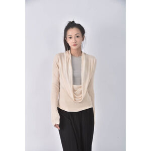 (L) bcbg maxaziria長袖杏色上衣二手衣