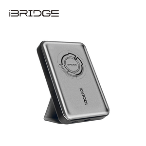 iBRIDGE 10000mAh 磁吸支架式行動電源-石墨灰
