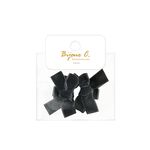 Bijoux C. 兒童蝴蝶結抓夾 2入組 黑色 (G50450), , large