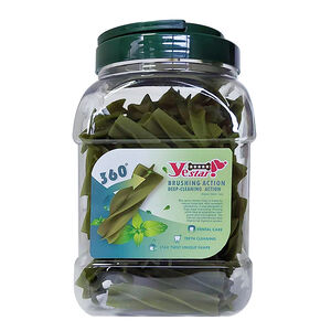 YS超彈軟Q四星螺旋潔牙棒-草本M桶裝