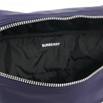 BURBERRY Talbot 白色方形標誌尼龍帆布腰包/胸口包(海軍藍), , large