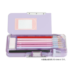 【龍品文創】日本SONIC FD-1046 夢幻風透視耐用筆盒-LB星空藍, , large