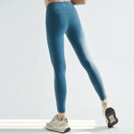 YOGA FLOW Slim Pants - 3D剪裁修身九分褲 - 孔雀藍 Iron Blue, , large