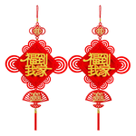 福到我家立體款6入#211(新春過年掛飾/流蘇開運掛件/窗花吊飾毛氈立體掛飾/開運招財/入厝室內裝飾), , large