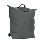 LONGCHAMP Le Pliage M 再生帆布中型折疊後背包/石墨灰, , large