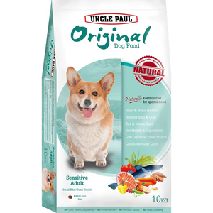 【UNCLE PAUL 保羅叔叔】田園生機犬糧系列10kg-關節保健小顆粒（深海魚+鱈）