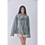 (S) jeans丹寧牛仔質感藍色外套二手衣, , large