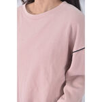 (XL) macaron韓牌質感圓領粉色長袖上衣二手衣, , large