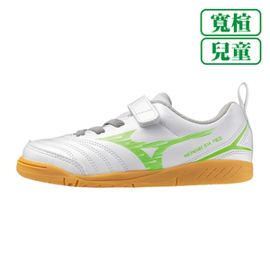 [秉宸] MONARCIDA NEO III CLUB KIDS IN 兒童平底足球鞋 白綠 P1GG252637
