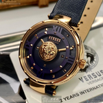 [星晴錶業]VERSUS VERSACE手錶,38mm,VV00064深紫藍錶面玫瑰金錶殼深紫藍真皮皮革錶帶款, , large