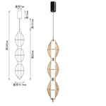 【卡米達】38W三色變光吊燈(CA5108P-38W), , large